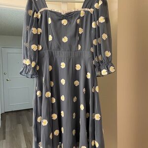 Ivy City Co Daisy Embroidered Dress Medium